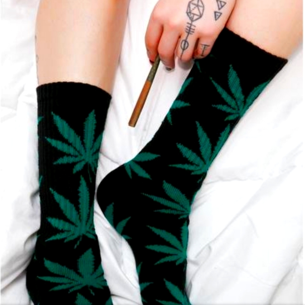 NWT Men's HUF Plantlife Crew Socks